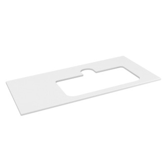 BRAHEA deska rockstone s otvorem 96,6x51,5cm, pravá, bílá mat BT097-0101-R 55305