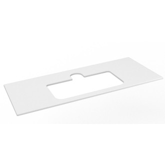 BRAHEA deska rockstone s otvorem 111,6x51,5cm, bílá mat BT112-0101 55306