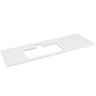 BRAHEA deska rockstone s otvorem 131,6x51,5cm, levá, bílá mat BT132-0101-L 55307