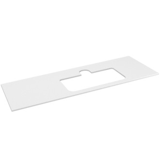 BRAHEA deska rockstone s otvorem 131,6x51,5cm, pravá, bílá mat BT132-0101-R 55308