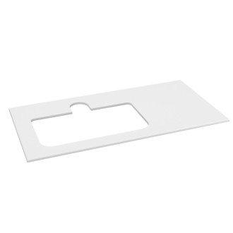 BRAHEA deska rockstone s otvorem 101x51,5cm, levá, bílá mat BL101-0101-L-70 58654