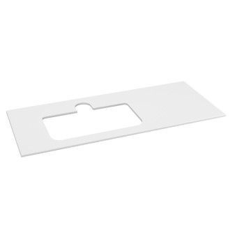 BRAHEA deska rockstone s otvorem 121x51,5cm (90+30cm), levá, bílá mat BL121-0101-L 58658