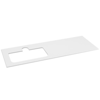 BRAHEA deska rockstone s otvorem 141x51,5cm (70+70cm), levá, bílá mat BL141-0101-L 58661