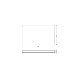 AVICE deska pod umyvadlo 80,7x48,8cm, tl.5cm, dub rover AV041 59795