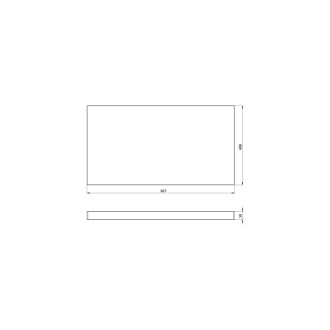 AVICE deska pod umyvadlo 90,7x48,8cm, tl.5cm, dub rover AV042 59796