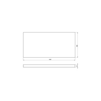 AVICE deska pod umyvadlo 100,7x48,8cm, tl.5cm, dub rover AV043 59797