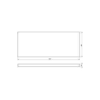 AVICE deska pod umyvadlo 120,7x48,8cm, tl.5cm, dub rover AV045 59799