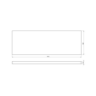 AVICE deska pod umyvadlo 140,7x1,2x48,8cm, tl.5cm, dub rover AV046 59800