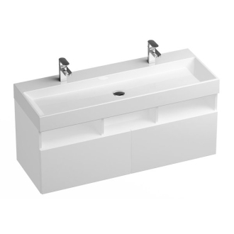 Ravak umývadlo Natural Duo 1200 white bez prepadu s otvorom XJO01212000