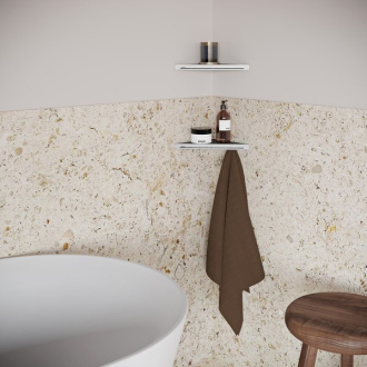 Ravak Polička Slim C, satin/chróm X07P578