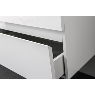 CERANO - Kúpeľňová skrinka Carole s doskou pod umývadlo - 36 mm - biela matná - 101x51,6x46,5 cm