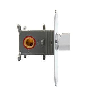 Sprchová baterie SAT Fusion včetně podomítkového tělesa bílé sklo SATBSFU210BS