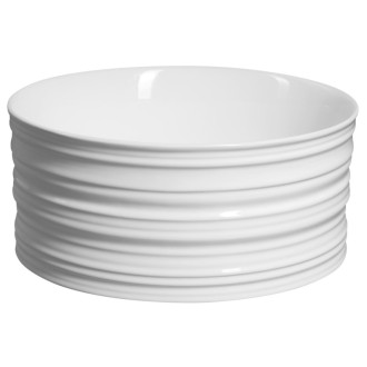 ALETTE keramické umyvadlo na desku, vysoké, Ø 41cm, bílá