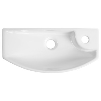 CARLON keramické umývátko, 45x23cm, otvor pro baterii vpravo, bílá