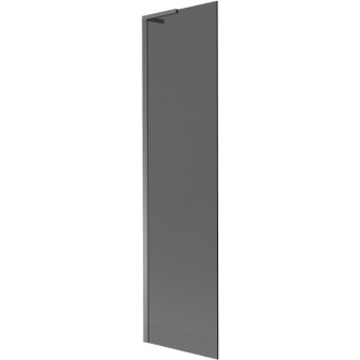 Vaňová zástena Mexen Next L s jedným krídlom 50 x 150 cm, grafit, strieborná - 895-050-000-03-40-95