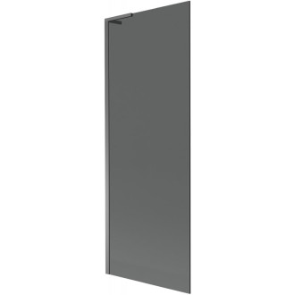 Vaňová zástena Mexen Next L s jedným krídlom 70 x 150 cm, grafit, strieborná - 895-070-000-03-40-95