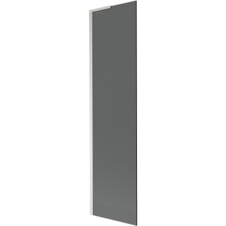 Vaňová zástena Mexen Next L s jedným krídlom 50 x 150 cm, grafit, kartáčovaný nikel - 895-050-000-03-40-97
