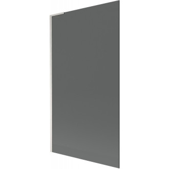 Vaňová zástena Mexen Next L s jedným krídlom 100 x 150 cm, grafit, kartáčovaný nikel - 895-100-000-03-40-97