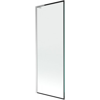 Vaňová zástena Mexen Next L s jedným krídlom 70 x 150 cm, čierny rám, chróm - 895-070-000-03-70-01
