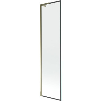 Vaňová zástena Mexen Next L s jedným krídlom 50 x 150 cm, čierny rám, zlatá - 895-050-000-03-70-50
