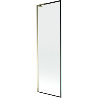 Vaňová zástena Mexen Next L s jedným krídlom 60 x 150 cm, čierny rám, zlatá - 895-060-000-03-70-50
