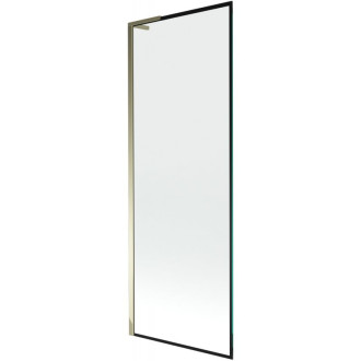 Vaňová zástena Mexen Next L s jedným krídlom 70 x 150 cm, čierny rám, zlatá - 895-070-000-03-70-50