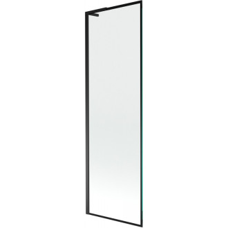 Vaňová zástena Mexen Next L s jedným krídlom 60 x 150 cm, čierny rám, čierna - 895-060-000-03-70-70