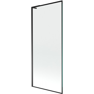 Vaňová zástena Mexen Next L s jedným krídlom 80 x 150 cm, čierny rám, čierna - 895-080-000-03-70-70