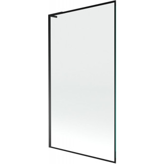 Vaňová zástena Mexen Next L s jedným krídlom 100 x 150 cm, čierny rám, čierna - 895-100-000-03-70-70