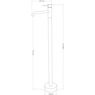 Umývadlová batéria Mexen Rumba, voľne stojaca, zlatá - 73534-50