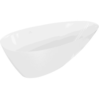 Voľne stojaca vaňa Mexen Milano z konglomerátu 150 x 82 cm, biely lesk - 57301508510