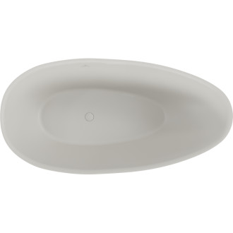 Voľne stojaca vaňa Mexen Milano z konglomerátu 150 x 82 cm, matný betón - 57301508561