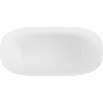 Voľne stojaca vaňa Mexen Como z konglomerátu 150 x 82 cm, biely lesk - 57311508210