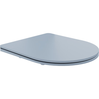 WC sedátko Mexen slim s tlmeným dovieraním, duroplast, šedomodrý matný povrch - 39740069