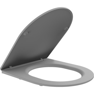 WC sedátko Mexen slim s tlmeným dovieraním, duroplast, svetlo šedá matná - 39740061