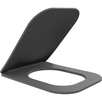 WC sedátko Mexen Teo s tlmeným dovieraním, duroplast, tmavo šedé matné - 39840071