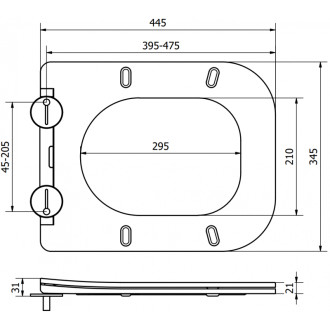 WC sedátko Mexen Teo s tlmeným dovieraním, duroplast, matné cappuccino - 39840064