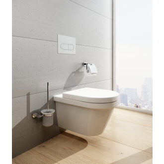 Ravak CR 410 Držiak s nádobkou a WC štetkou (sklo) X07P196
