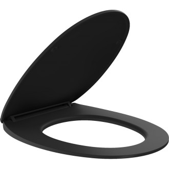 WC sedátko Mexen Egg s tlmeným dovieraním, duroplast, matná čierna - 39243085