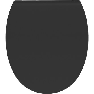 WC sedátko Mexen Egg s tlmeným dovieraním, duroplast, matná čierna - 39243085