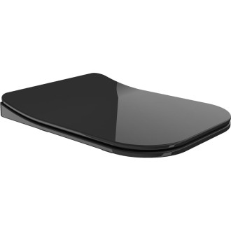 WC sedátko Mexen Teo s tlmeným dovieraním, duroplast, čierny lesk - 39851085