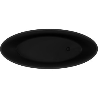Voľne stojaca vaňa Mexen Prato z konglomerátu 170 x 70 cm, matná čierna - 57251707070