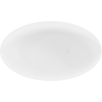 Voľne stojaca vaňa Mexen Prato z konglomerátu 170 x 100 cm, matná biela - 57251701000