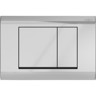 Pneumatické splachovacie tlačidlo Mexen Fenix Air 01, lesklý chróm - 6A0101