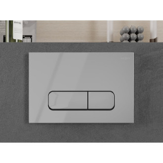 Pneumatické splachovacie tlačidlo Mexen Fenix Air 02, lesklý chróm - 6A0201