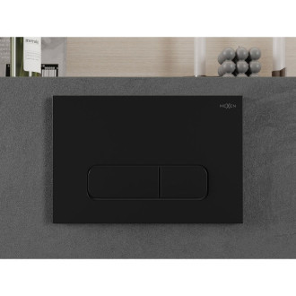 Pneumatické splachovacie tlačidlo Mexen Fenix Air 02, čierne - 6A0203