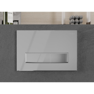 Pneumatické splachovacie tlačidlo Mexen Fenix Air 09, lesklý chróm - 6A0901