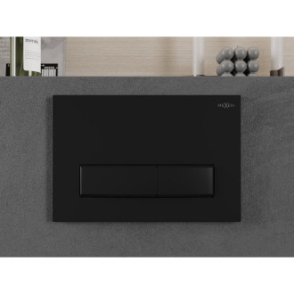 Pneumatické splachovacie tlačidlo Mexen Fenix Air 09, čierne - 6A0903