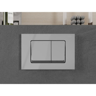 Pneumatické splachovacie tlačidlo Mexen Fenix Air 10 XS, lesklý chróm - 6A1001