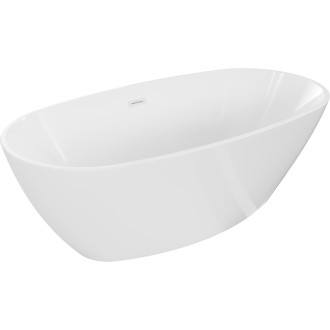 Voľne stojaca vaňa Mexen Eris 180 x 95 cm, biela, biely prepad - 53441809500-20
